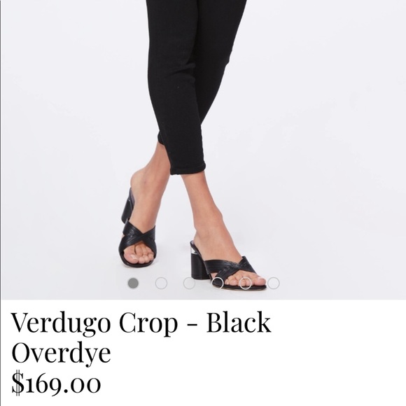 Paige Verdugo Crop in black, size 25. EUC. - Picture 2 of 4